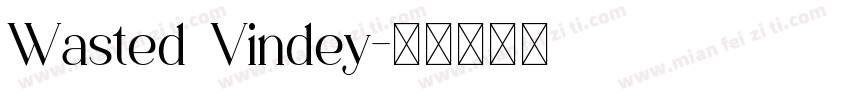 Wasted Vindey字体转换